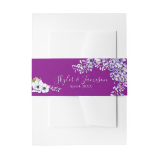 Watercolor Wisteria Einladungsbanderole