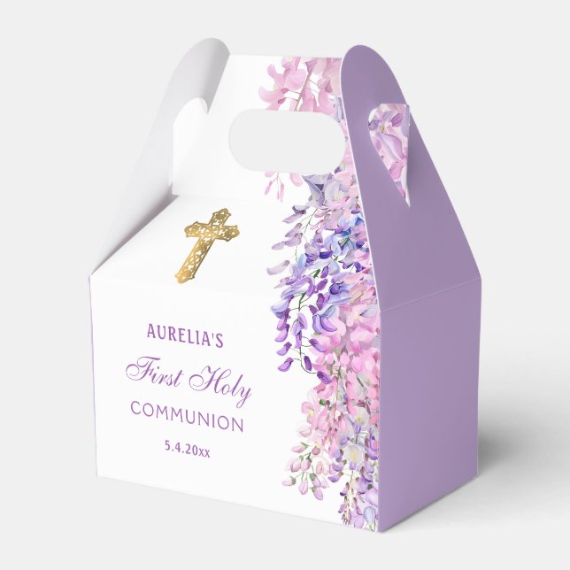 Watercolor Wisteria First Communitygable Geschenkschachtel (Vorderseite)