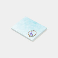 Watercolor Wolf Howling in einem Boho Style Kranz