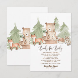 Watercolor Woodland Buchungsanfrage Kinderdusche Einladung
