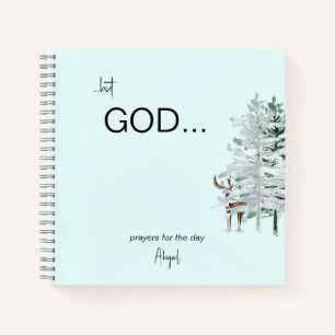 Watercolor Woodland "but God" Journal de prière
