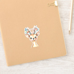 Watercolor Woodland Floral Deh Aufkleber