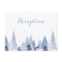 Watercolor Woodland Snowflakes Winterhochzeit