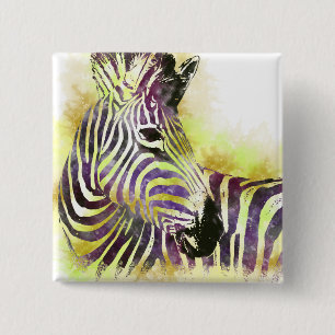 Watercolor Zeba Button
