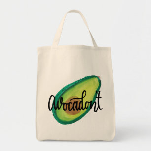 Watercolorentwurfs-Taschentasche, Avocadon't Tragetasche
