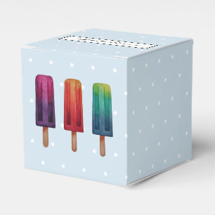 Watercolorniedliches Popsicleeiscreme Geschenkschachtel