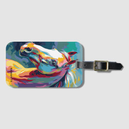 Watercolors Horse Head Illustration Gepäckanhänger