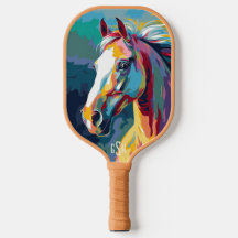 Watercolors Horse Head Illustration