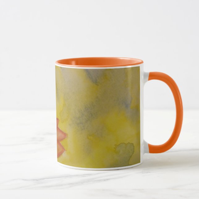Watercolorsonnenblume-Tasse Tasse (Rechts)