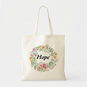 WatercolorWreath/Hoffnungs-Budget-Tasche Tragetasche