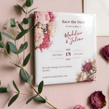 Watercolour Blooms | Pfingstrose Save-the-Date-Mag