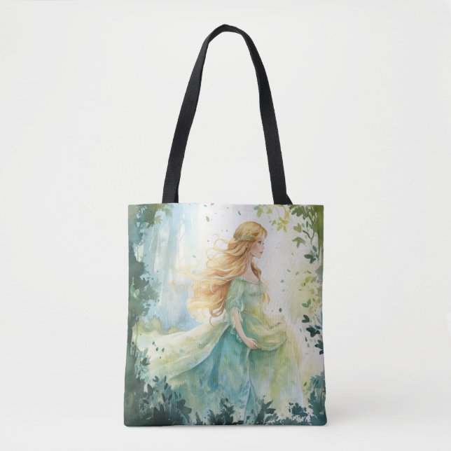 Watercolour Forest Princess Tasche (Vorderseite)
