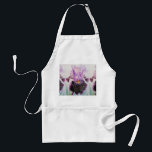 Watercolour Purple Iris Floral Kitchen Apron Schürze<br><div class="desc">Watercolour Purple Iris Flower Floral Art Kitchen Apron. Using one of my original watercolors. Add a little magic to your life!</div>