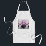 Watercolour Purple Iris Floral Kitchen Apron Schürze<br><div class="desc">Watercolour Purple Iris Flower Floral Art Kitchen Apron. Using one of my original watercolors. Add a little magic to your life!</div>