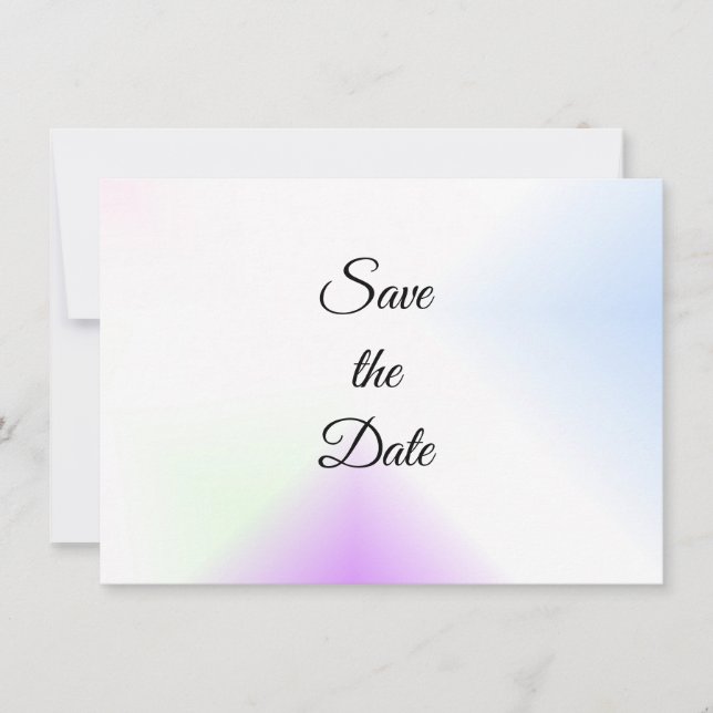 Watercolour Splash Save The Date (Vorderseite)