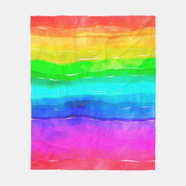 Watercolour watercolor paint wash fleecedecke (Vorderseite)