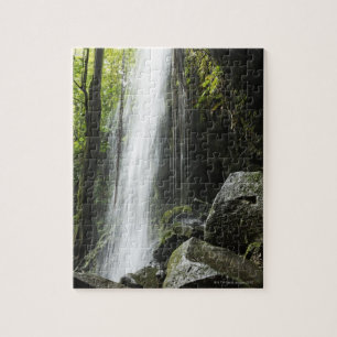 Waterfal, im Regenwald, Dominica, Smaragdpool