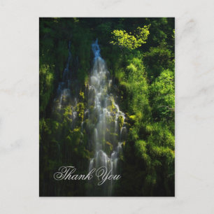WATERFALL DANKE POSTKARTE