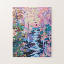 Waterfall Impressionism Painting