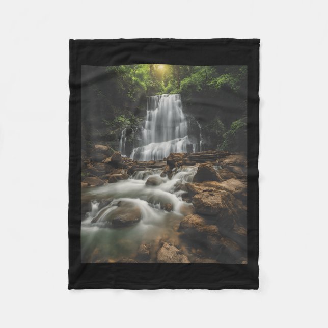 Waterfall Style Life_ Pastel Falls And Nature Call Fleecedecke (Vorderseite)