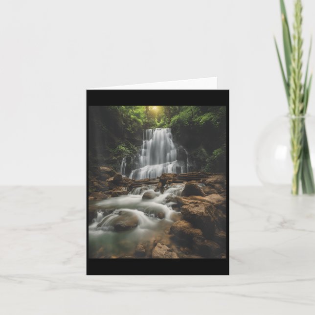 Waterfall Style Life_ Pastel Falls And Nature Call Karte (Vorderseite)