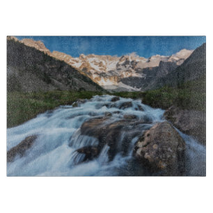 Waterfalls Aviolo Lake, Italy Schneidebrett