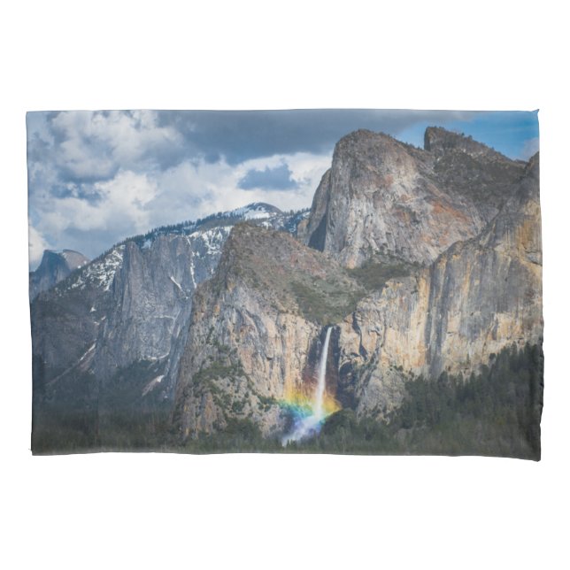 Waterfalls | Bridal Veil Falls Yosemite California Kissenbezug (Vorderseite)