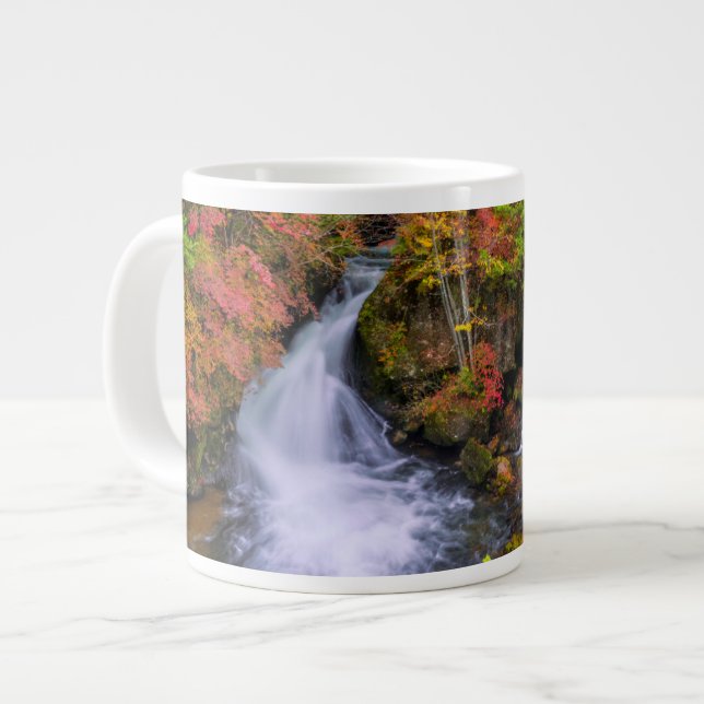 Waterfalls | Faucet Waterfalls Nikko Japan Fall Jumbo-Tasse (Vorderseite Links)