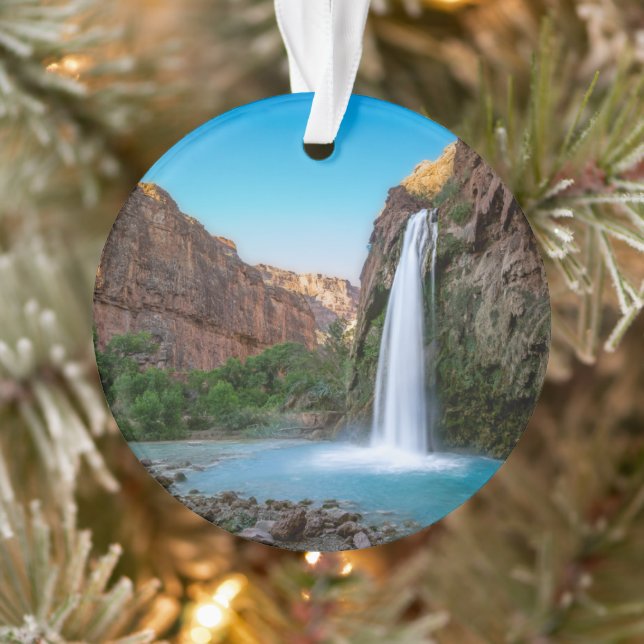 Waterfalls | Havasu Falls at Sunset Ornament (Baum)