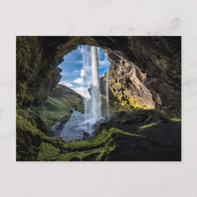 Waterfalls | Icelandic Waterfall Postkarte (Vorderseite)