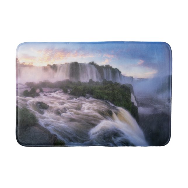 Waterfalls | Iguazu Waterfall, Brazil Badematte (Vorderseite)