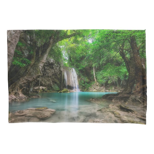 Waterfalls | Kanchanaburi, Thailand Kissenbezug (Vorderseite)