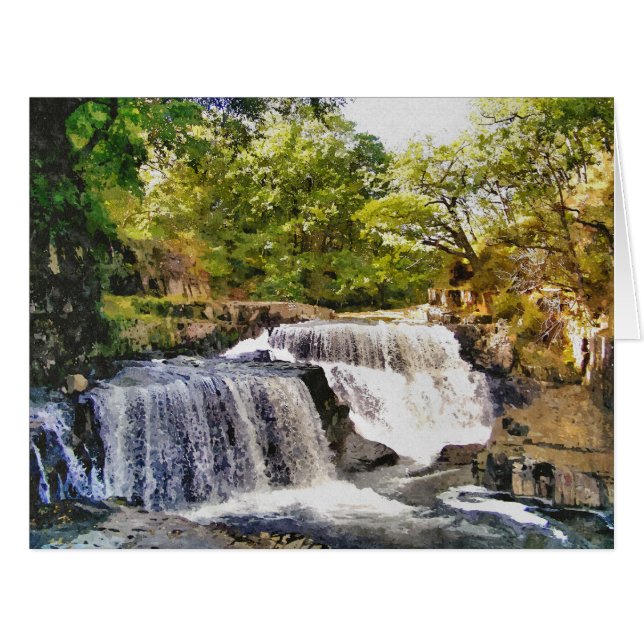 WATERFALLS LANDSCAPE-Karte (Vorderseite (Horizontal))