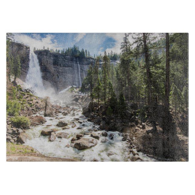 Waterfalls | Nevada Fall, Yosemite, CA Schneidebrett (Vorderseite)