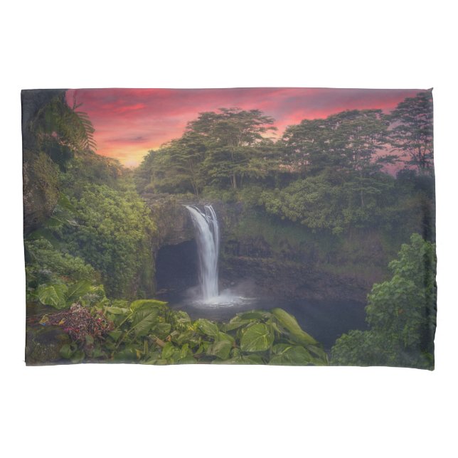 Waterfalls | Rainbow Falls, Hilo, Hawaii Kissenbezug (Vorderseite)