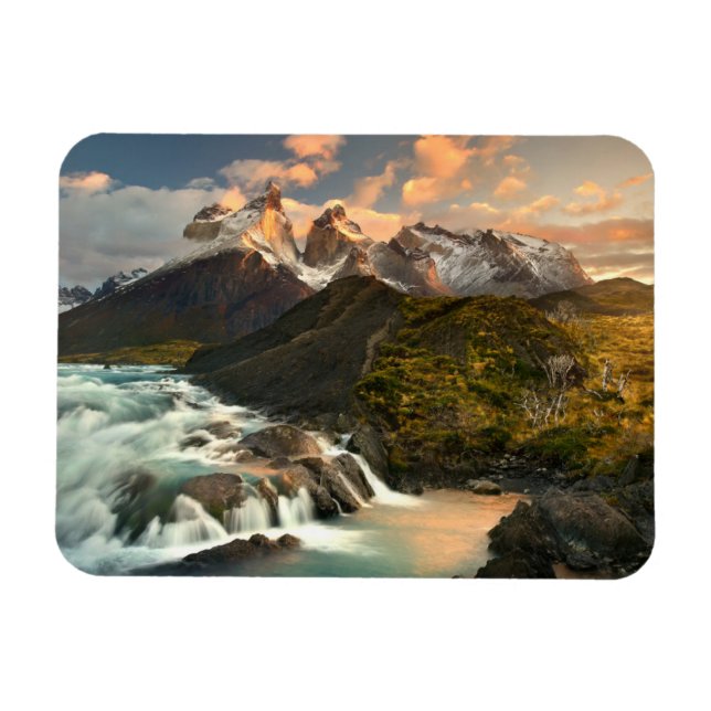 Waterfalls | Salto Grade Waterfall Patagonia Chile Magnet (Horizontal)