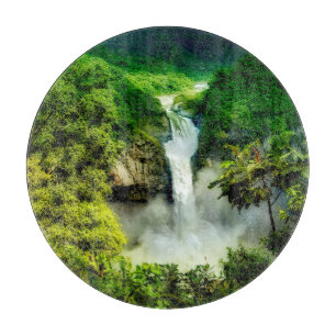 Waterfalls San Rafael Falls, Ecuador Schneidebrett