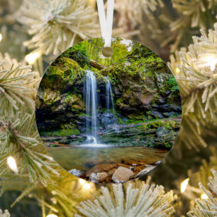 Waterfalls   Smokey Mountain National Park Ornament Aus Metall