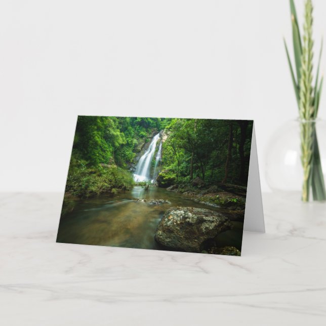 Waterfalls | Tamnung Waterfall, Phuket Thailand Karte (Vorderseite)