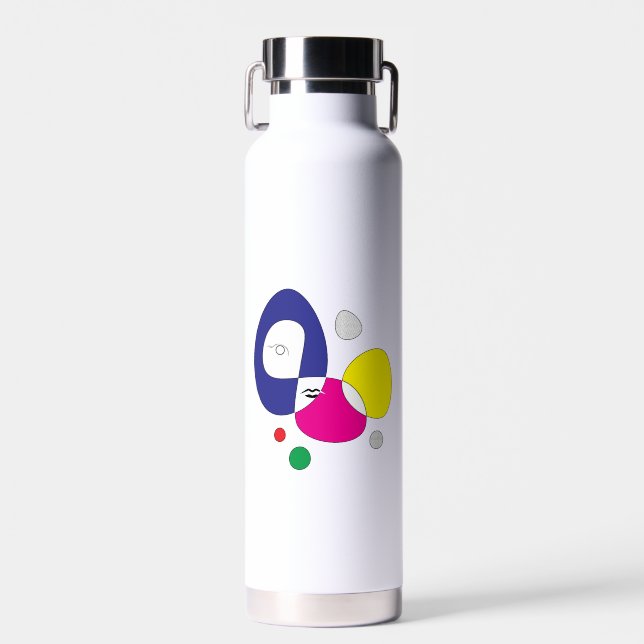Waterflasche für moderne Kunst Trinkflasche (Vorne)