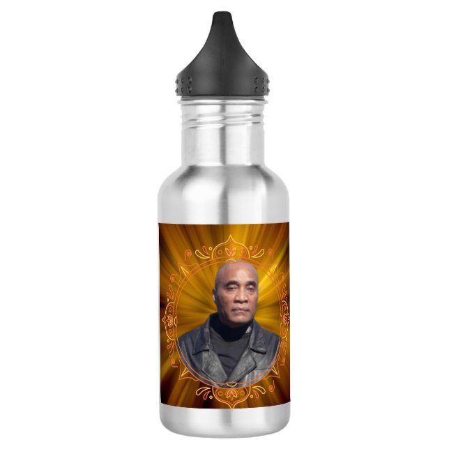 waterfles Mass en logo Edelstahlflasche (Links)