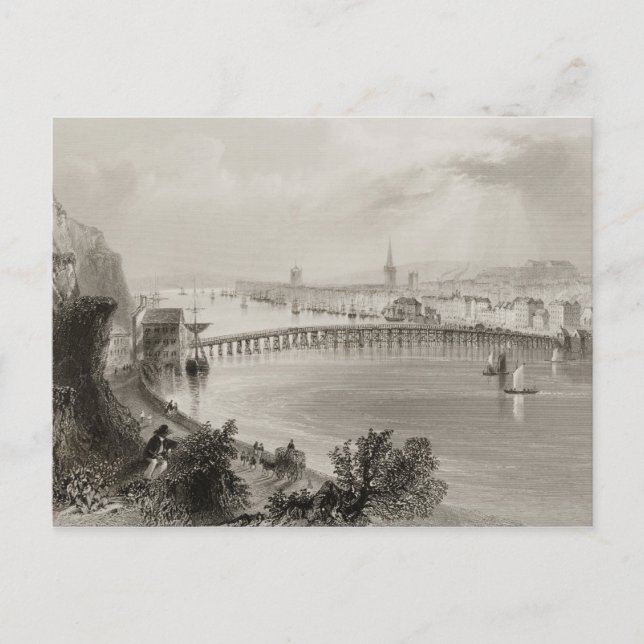 Waterford, Irland, 'von der Landschaft und Postkarte (Vorderseite)