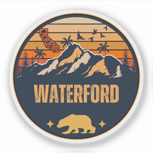 Waterford, Kalifornien Aufkleber (Vorderseite)