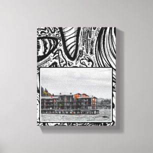 Waterfront Apartments Phrame Fotografie Leinwanddruck