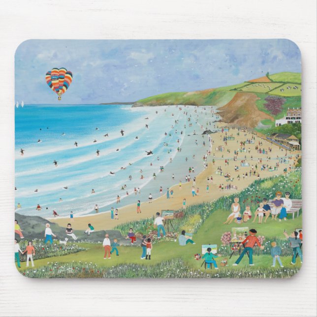 Watergate-Bucht Cornwall Mousepad (Vorne)