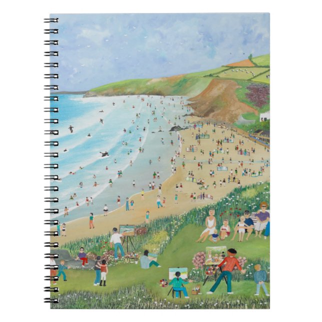 Watergate-Bucht Cornwall Notizblock (Vorderseite)