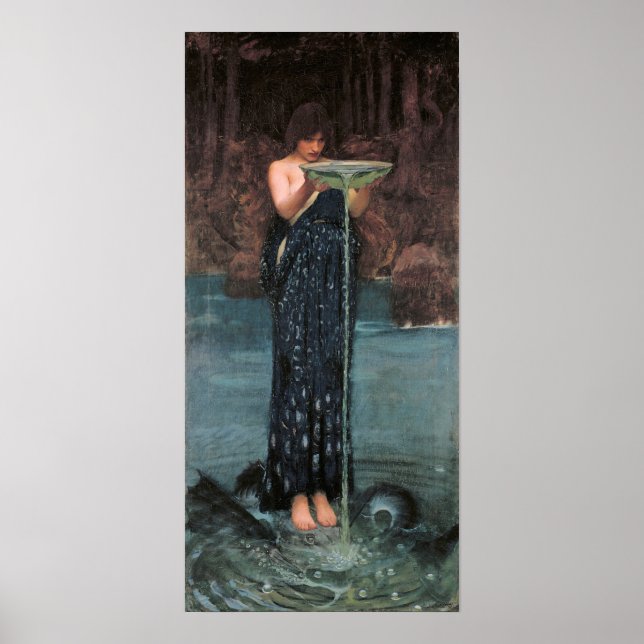 Waterhouse - Circe Invidiosa 1892 Poster (Vorne)