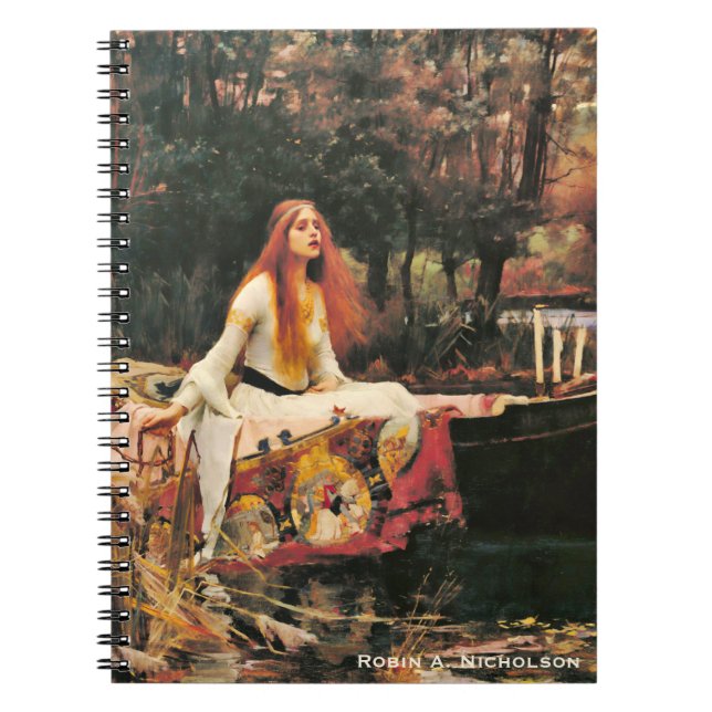 Waterhouse-Dame von Shalott personalisiert Notizblock (Vorderseite)