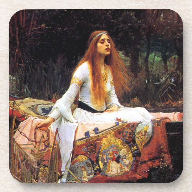 Waterhouse die Dame von Shalott Untersetzer (Vorderseite)