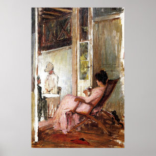 Waterhouse - Die Loggia 1893 Poster